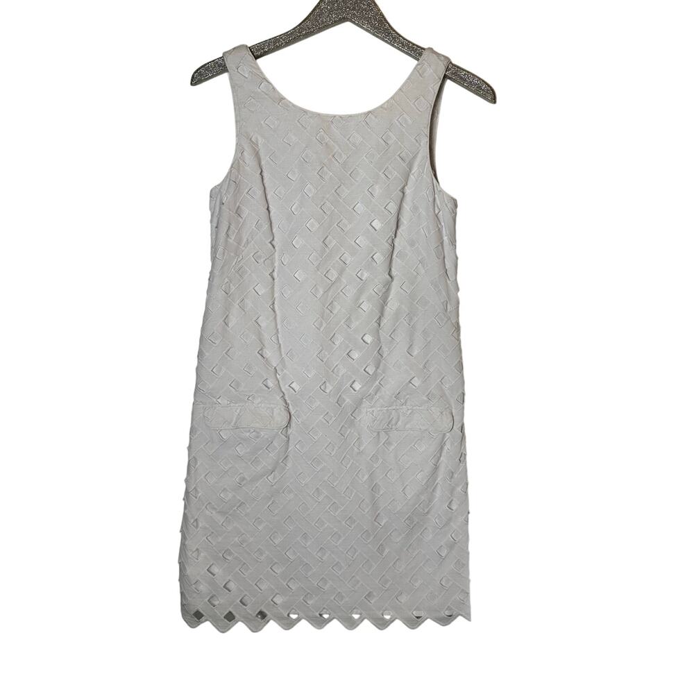 Elizabeth McKay White Eyelet Back Button Dress